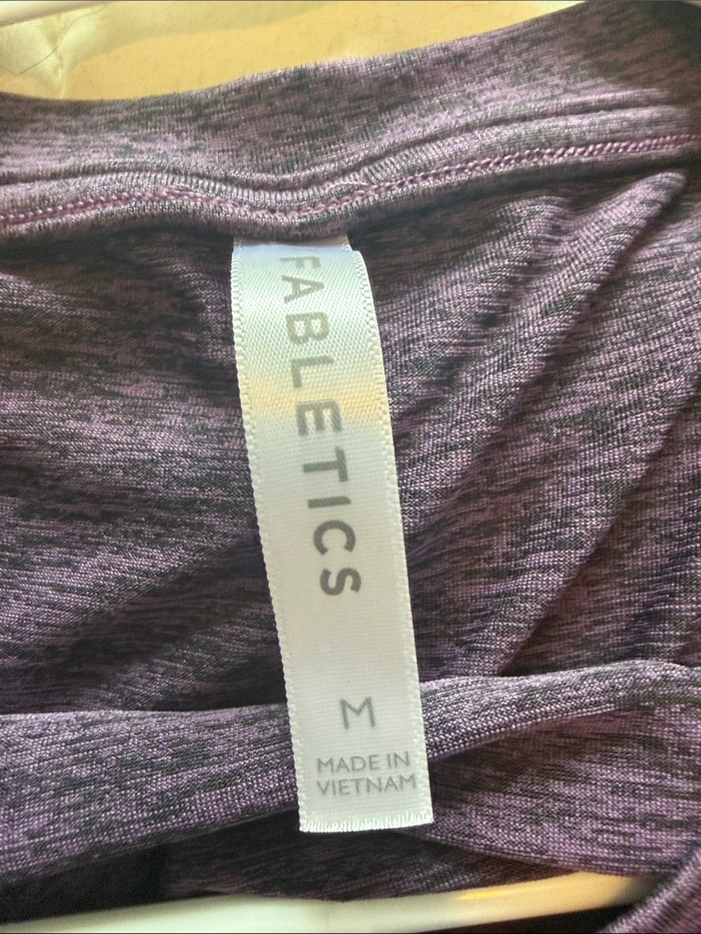 Fabletics Heathered Plum Racerback Tank - Picture 3 of 3